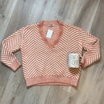 FRNCH  Paris Women’s Pink Chenille V-neck Long Sleeve Sweater Size Small NWT Photo 1