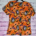 Disney  MICKEY MINNIE HAPPY HAUNTINGS SCRUB TOP M Photo 1