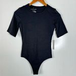 Everlane  NWT Black Short Sleeve Crewneck Bodysuit Size Xsmall Photo 0