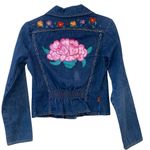 Levi's Levi’s Astericks VTG Denim Button Down Jacket with Handmade Flowers Photo 2