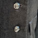 INC Black Corduroy blazer jacket like new with jeweled buttons size M Size M Photo 1