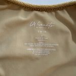 LA Hearts by PacSun Gold Quinn Scoop Bikini Top & Bottom Set Size XS Small Photo 3