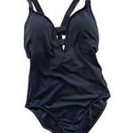 Anthropologie NWOT SEAFOLLY Active Deep V-Neck One-Piece Swimsuit Photo 2