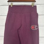 Champion Reverse Weave Jogger Pant Embroidered Logo Dark Berry Sz Small Athletic Photo 3