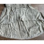 Rails  Jasmine Cream Snakeskin Smocked‎ Waist V-neck Mini Dress Size Small Photo 6