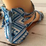 Bohemian Style Sandals, Size 10 Blue Photo 3