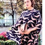 NWOT Valentino bird print cape dress size4 Size 4 Photo 1