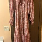 Free People NWT  Feeling Groovy Maxi Dress in red & cream Photo 3