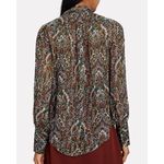 Veronica Beard đź’•VERONICAL BEARDđź’• Zaylee Tie-Bow Metallic Silk-Blend Blouse ~ Paisley Print 6 Photo 2
