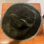 Natural Life Dark Green Velvet corduroy Frayed Edge Bucket Hat one size Photo 2