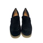 Marc Fisher Lina Platform Loafer Size 8.5 Suede Penny Light Black Slip On Shoes Photo 2