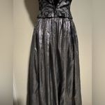 EUC Bari Jay Gray and Silver Elegant Corset Dress size 3 Photo 6