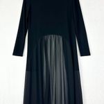 Joseph Ribkoff  LDS Cover Up Cardigan Duster Size 4 Black Longline Minimalist Photo 1