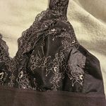 Glamorise Full Figure Bramour Lexington Lace Plunge Wireless 34D Bralette Silver Size undefined Photo 1