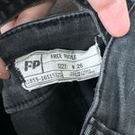 Free People Century Overalls Eclipse Black Bib Skinny Jean Denim Stretch Size 26 Photo 6