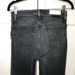 RE/DONE  Comfort Stretch Washed Black High Rise Stove Pipe Raw Hem Jeans Size 29 Photo 8