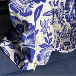 Rachel Zoe Pineapple Garden Blue/White Crop Top M Photo 7