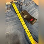 Levi's  Ribcage Straight Ankle Ultra High Rise Medium Wash Destroyed Denim Jeans Photo 5