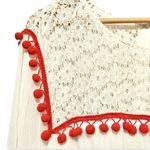 Eloquii  Fit & Flare Pom Pom Lace Boho Gauze Dress Tie Plus 24 Curvy Fashionista Photo 2