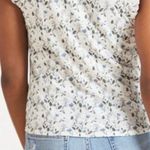 Nation Ltd ‎ Paulette Floral Flutter Sleeve Pima Cotton Top Cottagecore Photo 2