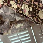 Vintage Brown Floral Dress Size 3 Photo 3