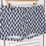 Old Navy  Seahorse Print Cotton Chino‎ Shorts Blue White 10 Photo 0