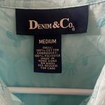 Denim & Co All Over Embroidered Button Up Top Medium Photo 1