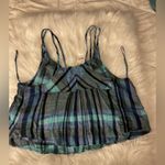 Free People  We The Free Plaid Halter Top in Navy Combo Photo 8