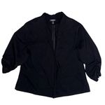 Torrid  Deluxe Stretch Ruched Sleeve Black Blazer Photo 4