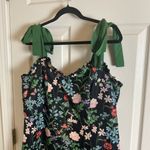 Cider Woven Sweetheart Floral Midi Dress Size 1XL Black Photo 2