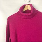 J.Crew Hot Pink Turtleneck Super Soft Pullover Sweater S Photo 2