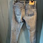 Moussy Vintage Tapered Patchwork Jeans, Size 27 Blue Photo 1