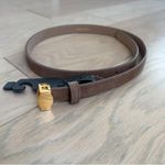 Veronica Beard NWOT Dash Suede Narrow Belt in Bark Brown Women’s Sz Small Photo 2