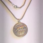 Vintage Jaguar Aged Bronze Tone Pendant Necklace Brown Photo 1