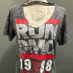 NWOT RUN DMC TOUGHER THAN LEATHER ACID WASH T SHIRT Size M Photo 0
