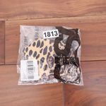 ASOS DESIGN Leopard Print Rib Knot High Leg Bikini Bottoms US Size 2 Brown Photo 4