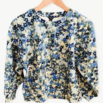 Ann Taylor  Petite Floral Puff Sleeve Sweatshirt Photo 0