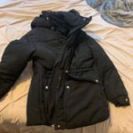 ZARA Black  hooded puffer jacket Size XS Photo 10
