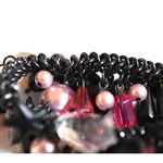 Source Unknown New Wave Baubles/Beads/Charms Black Metal 5 Inch Stretch Gothic Punk Bracelet Photo 4