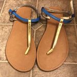Limited Edition sandals blue & gold Brown Size 10 Photo 0