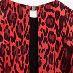 ZARA Red Cheetah Animal Print Cut Out Top NWOT Photo 4