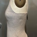 H&M light beige taupe rib knit tank top M Photo 1