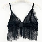 Storia Womens Sexy Sheer Floral Scalloped Mesh Lace Bustier Bra Size M Black Photo 6