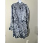 Faith Connexion Sky Stripe Silk Viscose Shirt Dress Suit Set NWT Size M NWT Blue Size M Photo 7