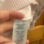 T Tahari  Size Medium Pink and White Checker Print Sweater New With Tags Photo 4