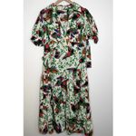 Derek Lam 10 Crosby Buffy Belted Bird Print Shirt Dress Womens Linen Size 6 White Photo 2