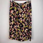 Dana Buchman  Floral Silk Skirt Women’s Sz‎ 14 Pencil Midi A Line Zip Lined Photo 2