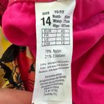 Seafolly Raspberry Pink Multicolor Floral Kabuki Bloom Bikini Swim Suit Sz 10 US Photo 9