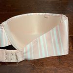 Isaac Mizrahi NWT  Strapless Pink and White Striped Bra Size 34C Photo 4