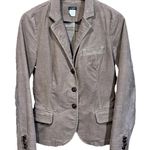 J Crew Corduroy Y2K Blazer Jacket Women's Small Beige Tan Preppy Stretch Boho Photo 0
